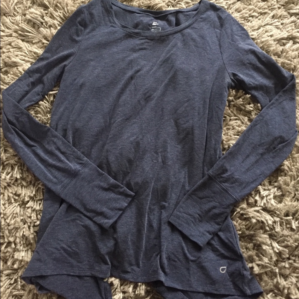 Gap Fit Long Sleeve Open Back Top